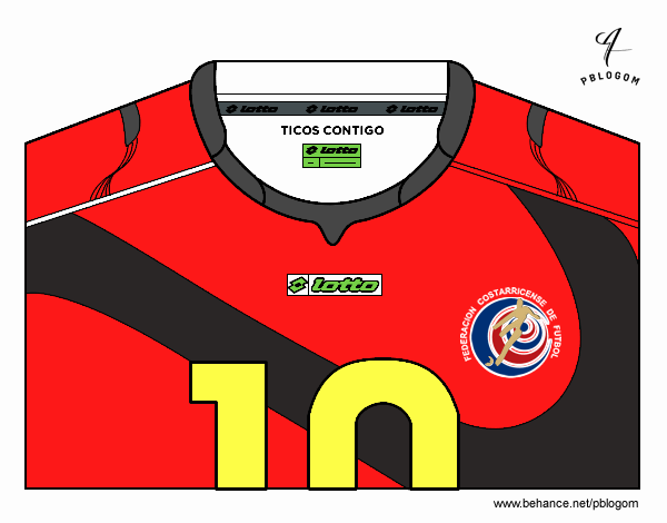 Camiseta del mundial de fútbol 2014 de Costa Rica