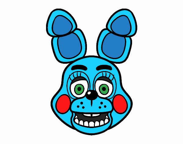 Cara de Toy Bonnie de Five Nights at Freddy's