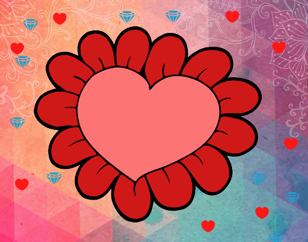 Corazón flor