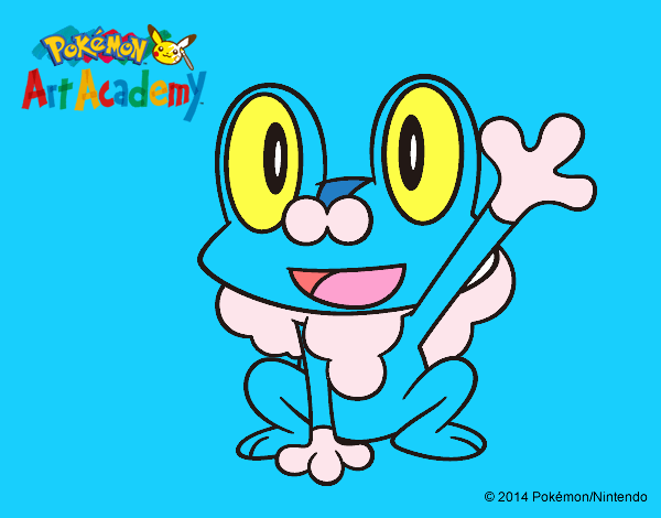 Froakie saludando