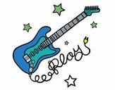 Guitarra y estrellas