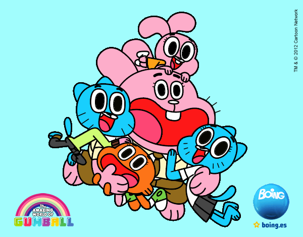 Gumball y amigos contentos