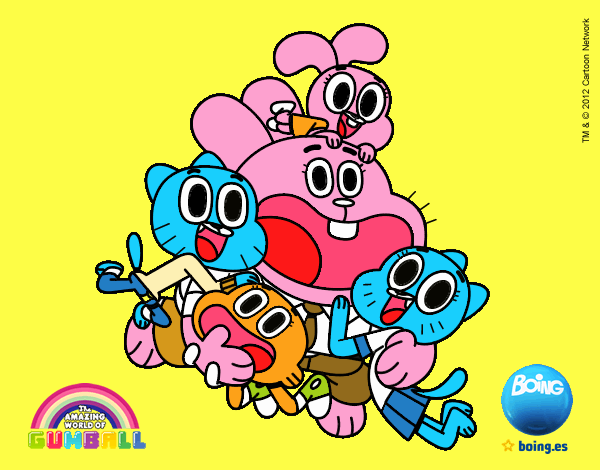 Gumball y amigos contentos