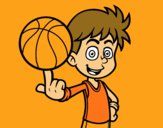 Jugador de baloncesto junior