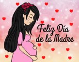 Mamá embarazada en el día de la madre