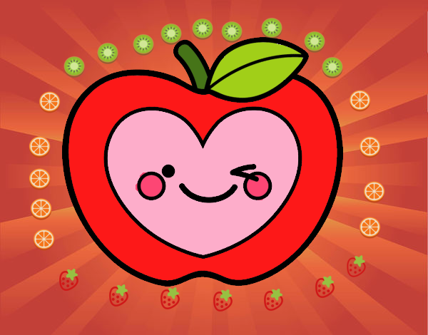 Manzana corazón