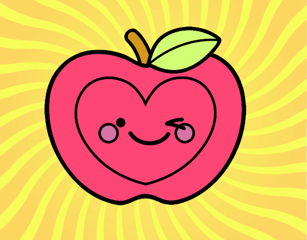 Manzana corazón