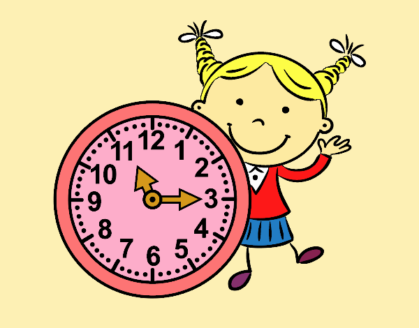 Niña con reloj