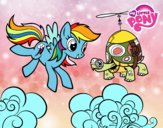 Rainbow Dash y la tortuga tanque