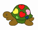 Tortuga con corazones