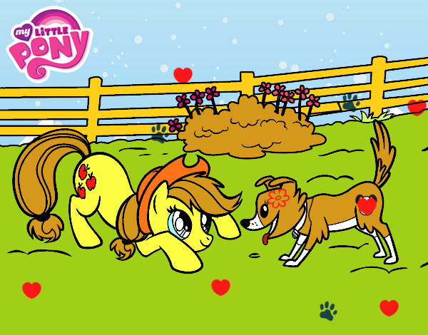 Applejack y Winona