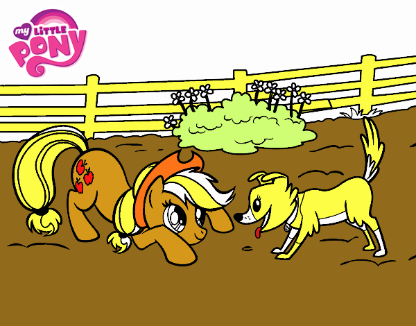 Applejack y Winona