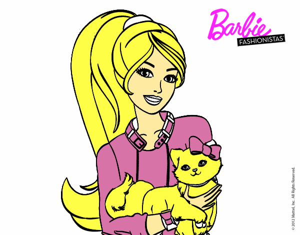 barbie y su linda gatita lucia 