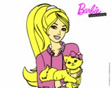 Barbie con su linda gatita