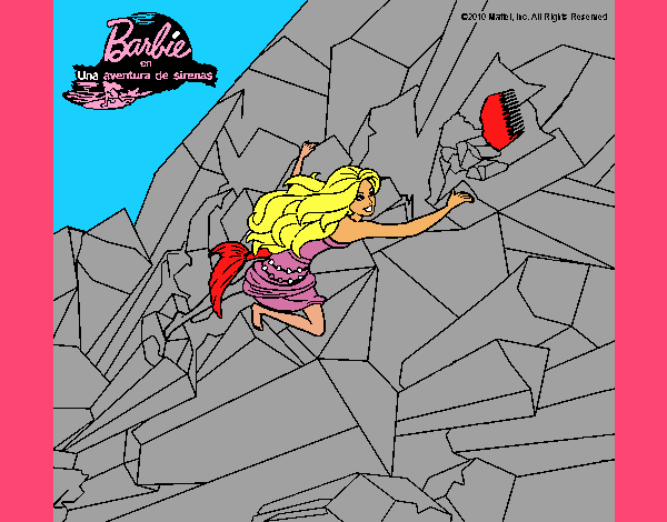 Barbie escalando