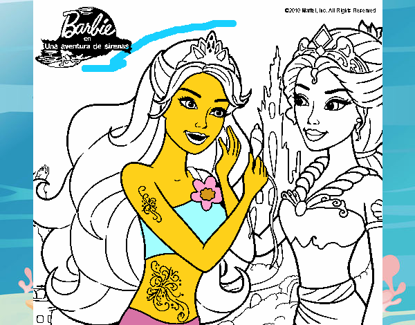 Barbie se despiede de la reina sirena