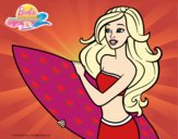 Barbie va a surfear