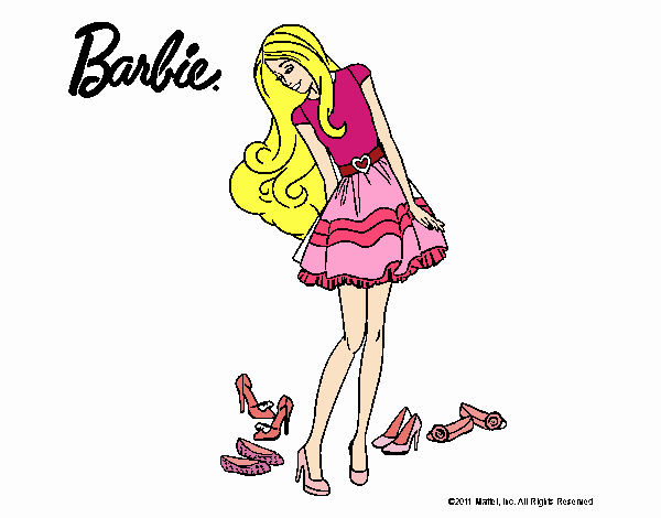 Barbie y su colección de zapatos