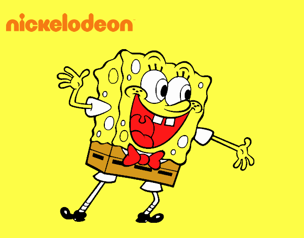 Bob Esponja saludando