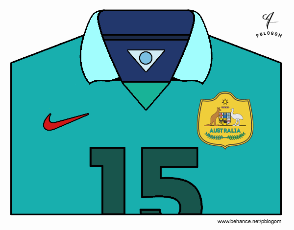 Camiseta del mundial de fútbol 2014 de Australia