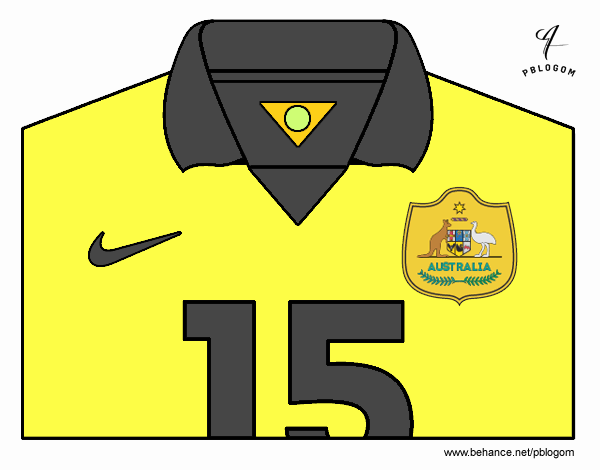 Camiseta del mundial de fútbol 2014 de Australia