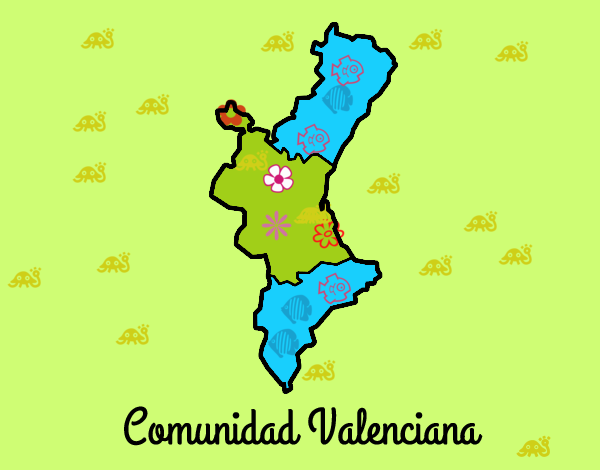 Arriba Más De 65 Dibujo Mapa Comunidad Valenciana Muy Caliente Vn 1006