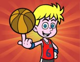 Jugador de baloncesto junior