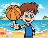 Jugador de baloncesto junior