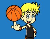 Jugador de baloncesto junior