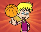 Jugador de baloncesto junior