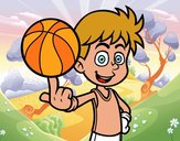 Jugador de baloncesto junior