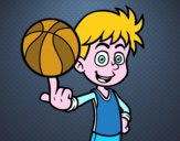 Jugador de baloncesto junior