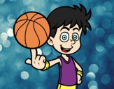 Jugador de baloncesto junior