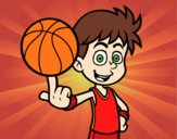 Jugador de baloncesto junior