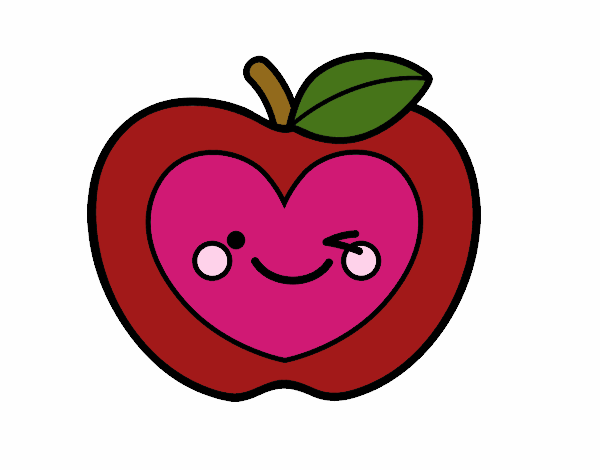 Manzana corazón