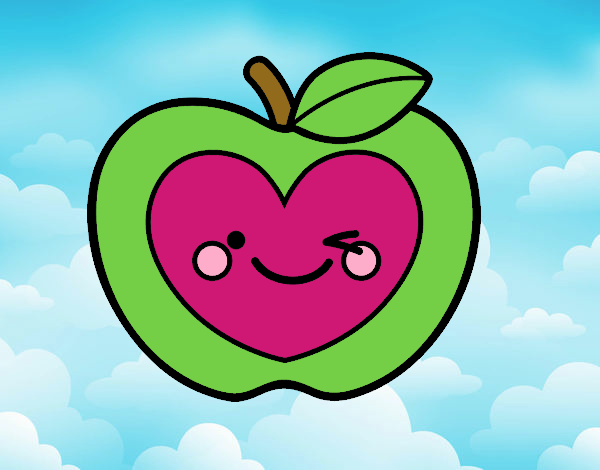 Manzana corazón