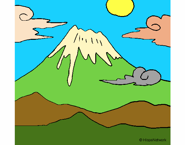 Dibujo de El monte Cervino para colorear  Dibujos para colorear imprimir  gratis