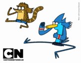 Mordecai y Rigby karatekas