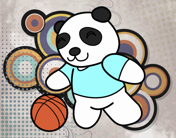 Panda con pelota