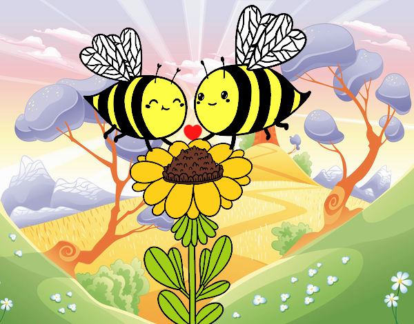 Pareja de abejas