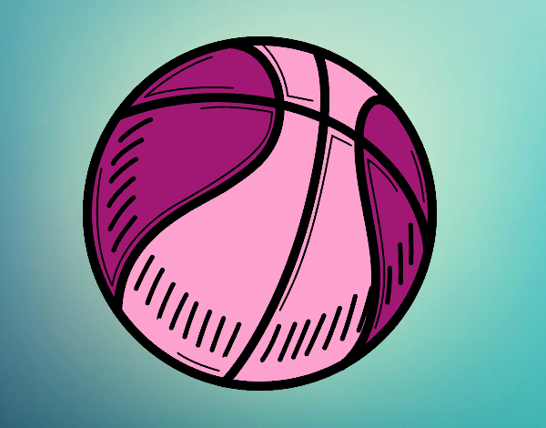 Dibujo de Pelota de baloncesto para Colorear - Dibujos.net