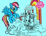 Rainbow Dash en su palacio