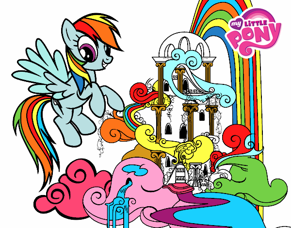 Rainbow Dash en su palacio