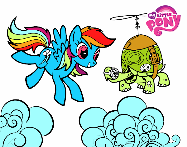 Rainbow Dash y la tortuga tanque