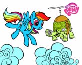 Rainbow Dash y la tortuga tanque