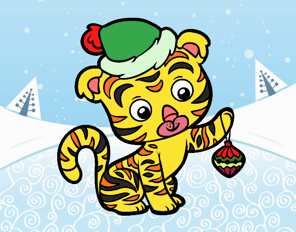 Tigre navideño