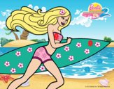 Barbie corre al agua