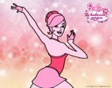 Barbie en postura de ballet