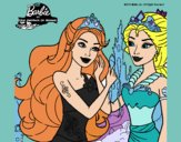 Barbie se despiede de la reina sirena