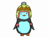 Bebé pingüino con gorrito